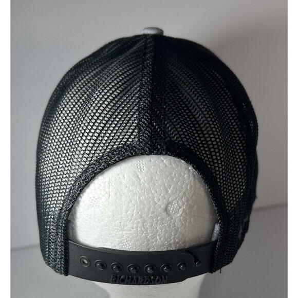 True North Steel Strapback Mesh Back Grey & Black Snap Back Trucker Cap - Picture 5 of 8